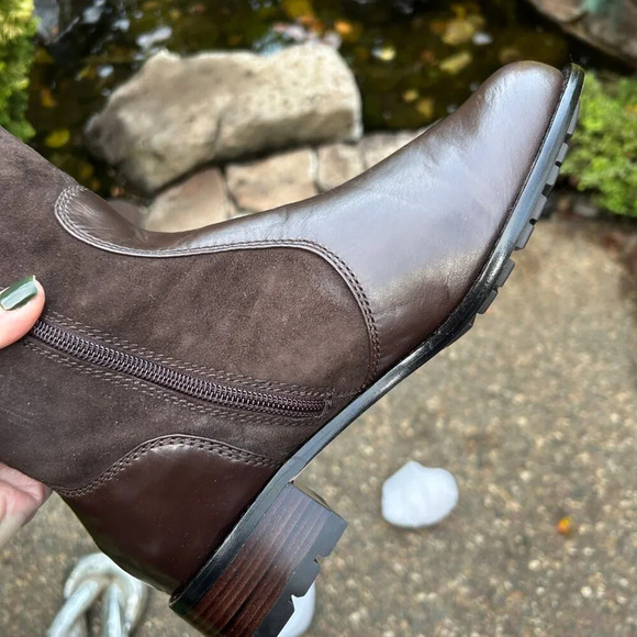 Taryn Rose Radiant Chocolate Brown Suede Calf Boots Size 8.5 NIB - Picture 7 of 15